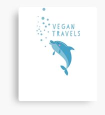Vegane Reisen Leinwanddruck