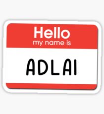 Greta - Hello My Name is Greta Sticker