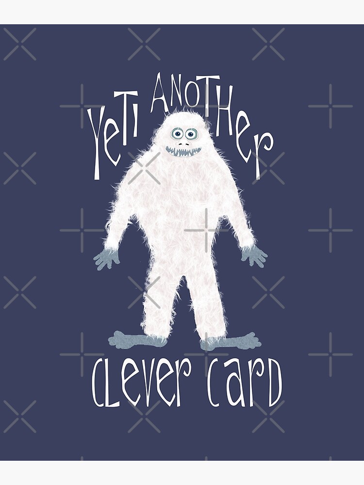 Is it Christmas Yeti (Yet) Pun Greeting Card for Sale by Amy