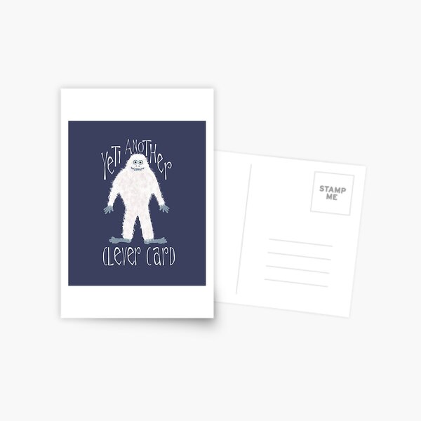 Is it Christmas Yeti (Yet) Pun Greeting Card for Sale by Amy