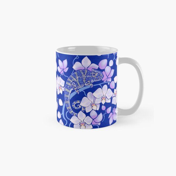 Item preview, Chameleons and orchids - night designed and sold by Elenanaylor.