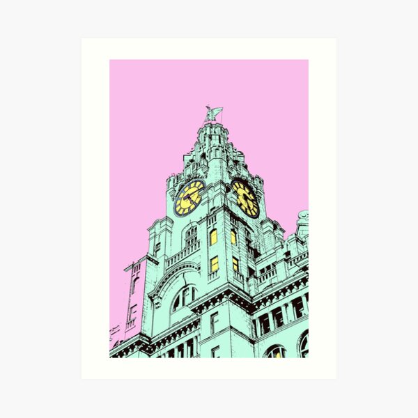 "Liverpool Liver building in colour" Art Print for Sale by KCiPhoto