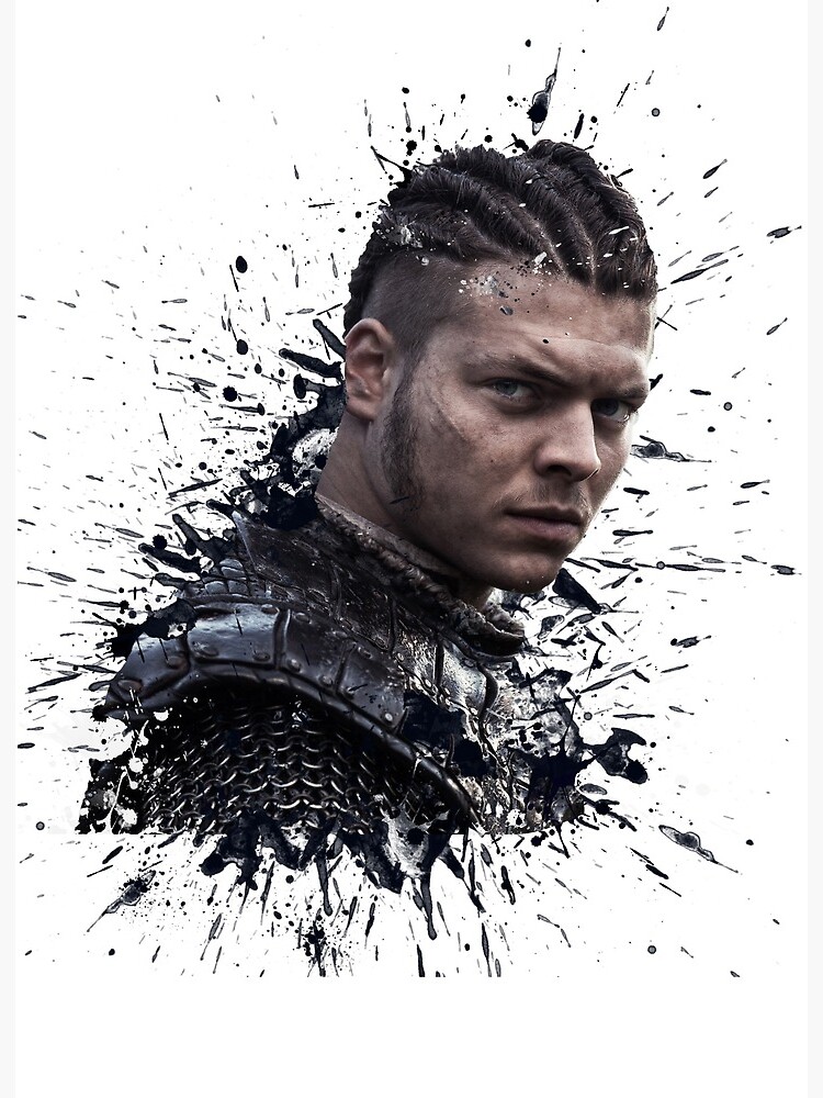 Ivar Portrait Vikings Drawing of Ivar the Boneless A4 