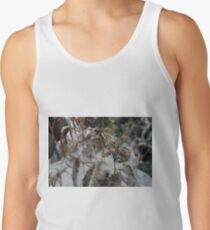 #winter #nature #snow #frost #outdoors #icee #cold #wood #season #bird #tree #frozen #dry #garden #grass #weather #horizontal #colorimage #nopeople #closeup #plant #day #animal Tank Top