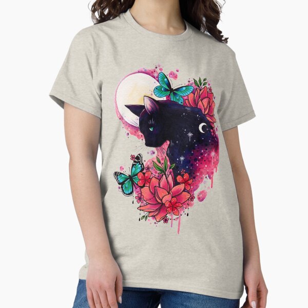 Item preview, Midnight Cat watercolor design designed and sold by lornalaine.