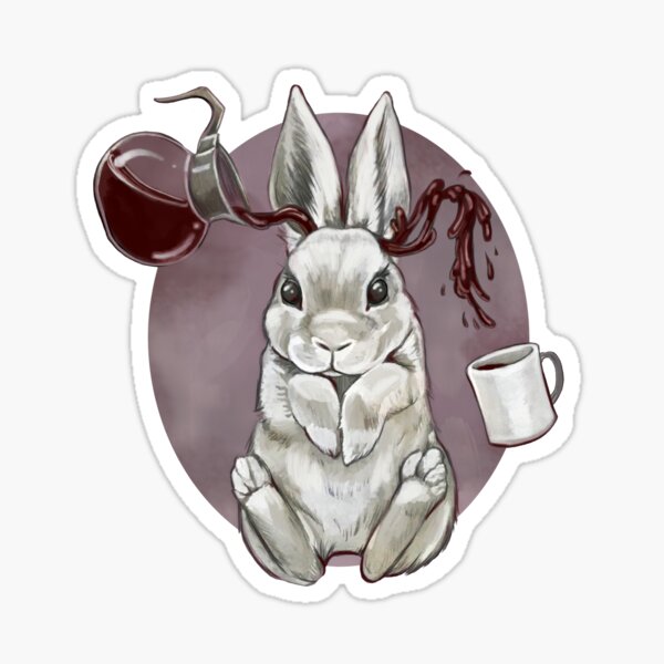 Coffee Bunny Sticker