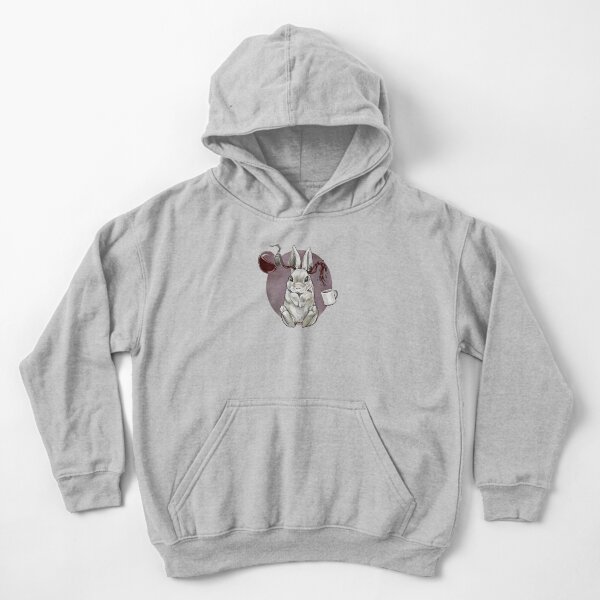 Coffee Bunny Kids Pullover Hoodie