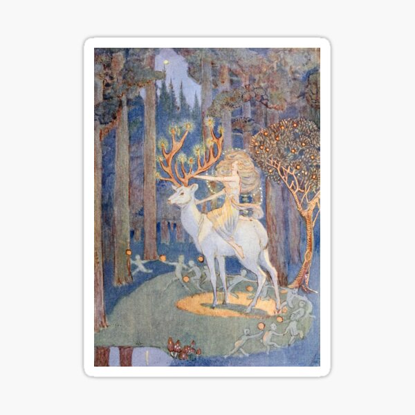 Magical Forest Christmas by Jessie Bayes Sticker