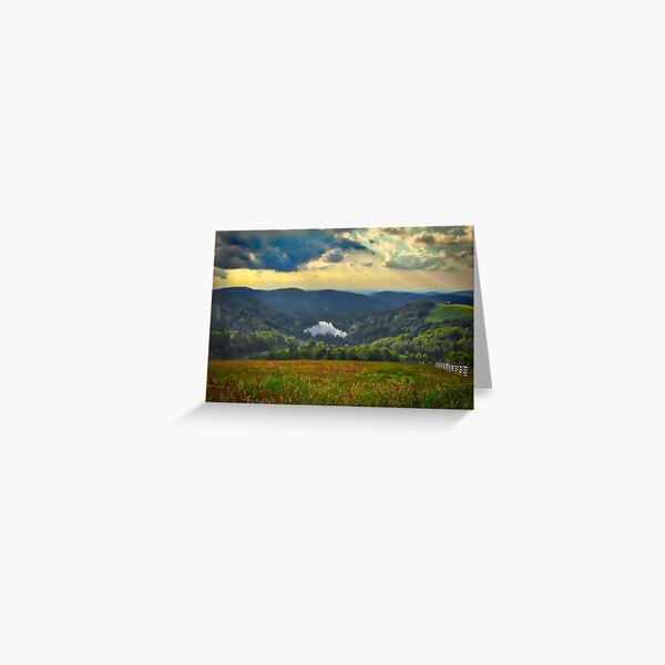 Dans les Vosges, France Carte de vœux
