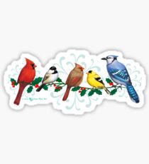 Feiertagsvögel Sticker