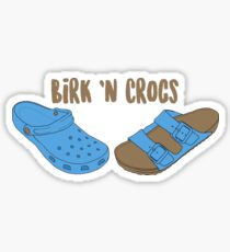 Birk n Crocs Sticker