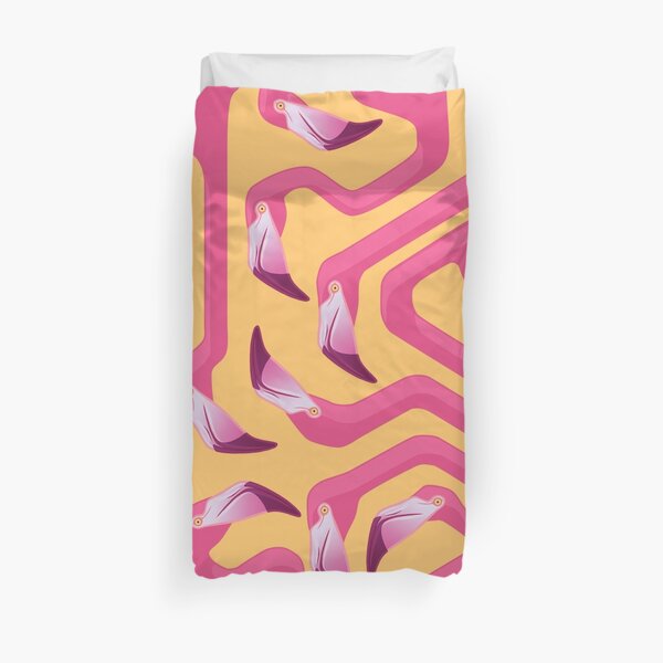 Flamingo Maze Duvet Cover