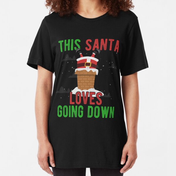 Fun Santa I LOVE XMAS Novelty Themed Women/'s T-Shirt Christmas Pudding