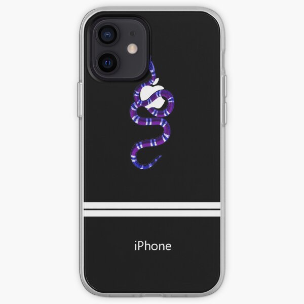 Blue Snake and Apple Iphone Cover iPhone Soft Case