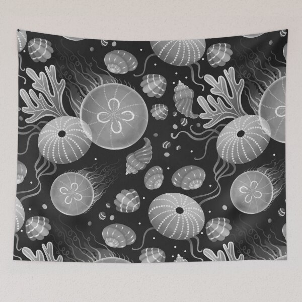 Item preview, Ocean life - black and white designed and sold by Elenanaylor.