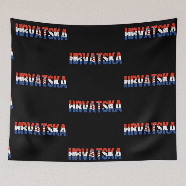 Item preview, Hrvatska Croatia Distressed Flag designed and sold by Nirvanibex.
