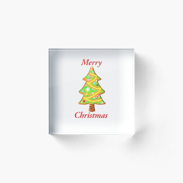 Christmas Tree Acrylic Block