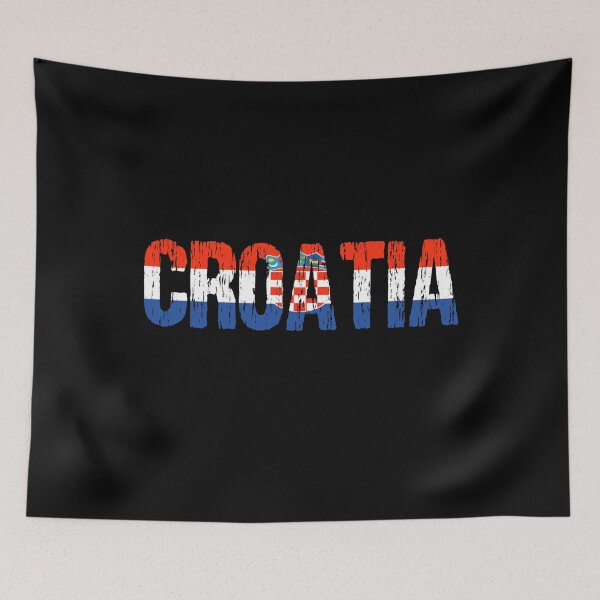 Item preview, Hrvatska Croatia Distressed Flag designed and sold by Nirvanibex.