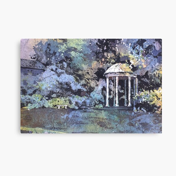 Watercolor painting of Old Well on University of North Carolina (UNC)- Chapel Hill, NC Canvas Print