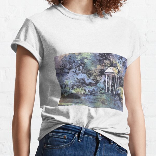 Watercolor painting of Old Well on University of North Carolina (UNC)- Chapel Hill, NC Classic T-Shirt