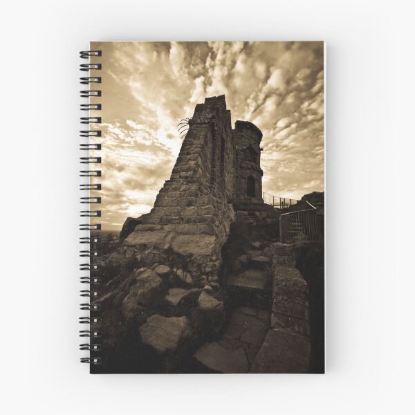 Artikelvorschau, Mow Cop Castle in Sepia entworfen und verkauft von Julie-anne Cooke.