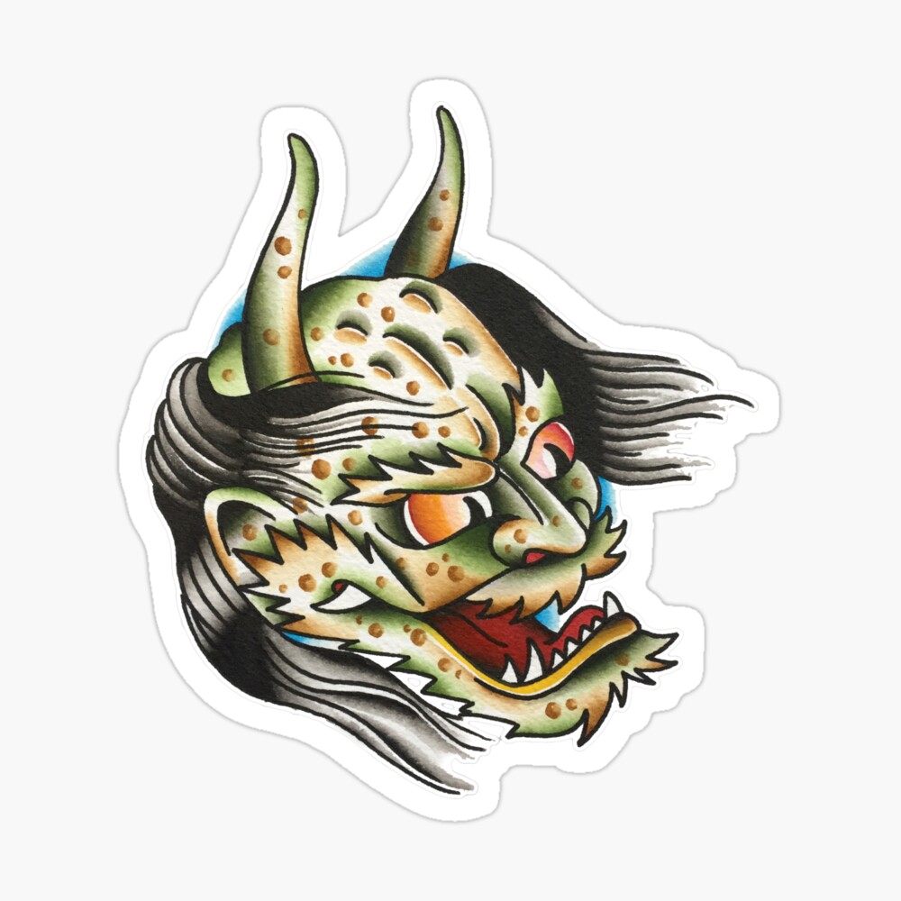 Japanese Tattoo Demon Art - Japanese Demon Art - Tapestry | TeePublic