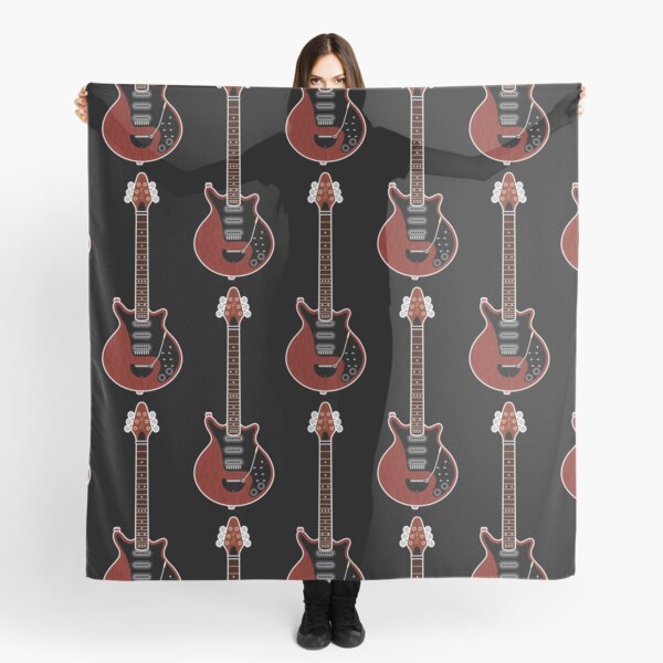 Vista previa del artículo con la obra «SILUETAS DE INSTALACIONES MUSICALES - BRIAN MAY RED SPECIAL», diseñado y vendido por WOOFANG.