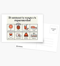 A trip to the supermarket (Foux du fafa!) Postcards