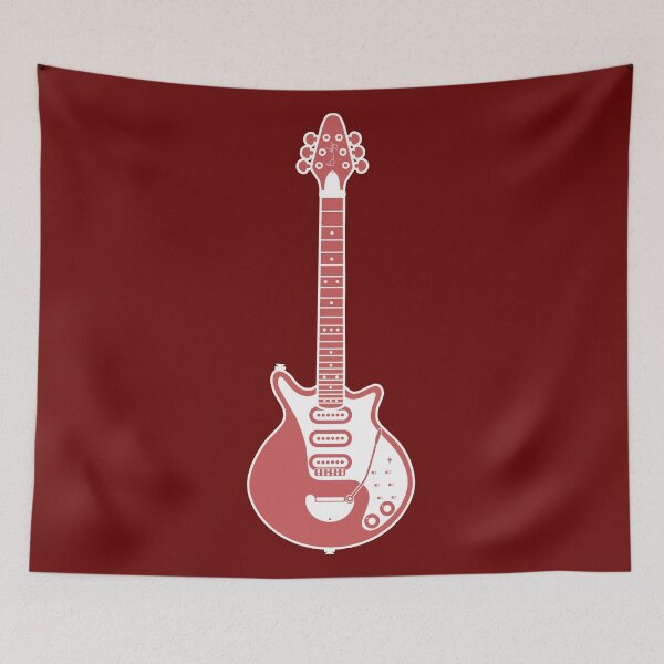 Item preview, MUSICAL INSTUMENTS SILHOUETTES - BRIAN MAY RED SPECIAL designed and sold by WOOFANG.