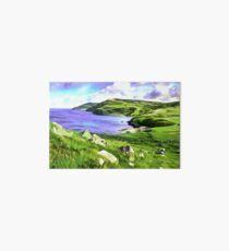 Torr Head View, Ireland. (Painting.) Art Board