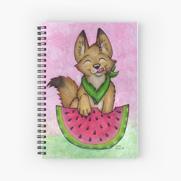 Melon Coyote - A Summertime Treat! Spiral Notebook