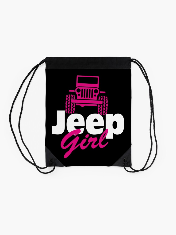 Alternate view of Jeep Girl Drawstring Bag