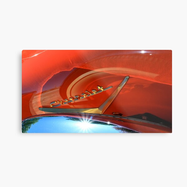 abstract 57 chevrolet sparkle Metal Print