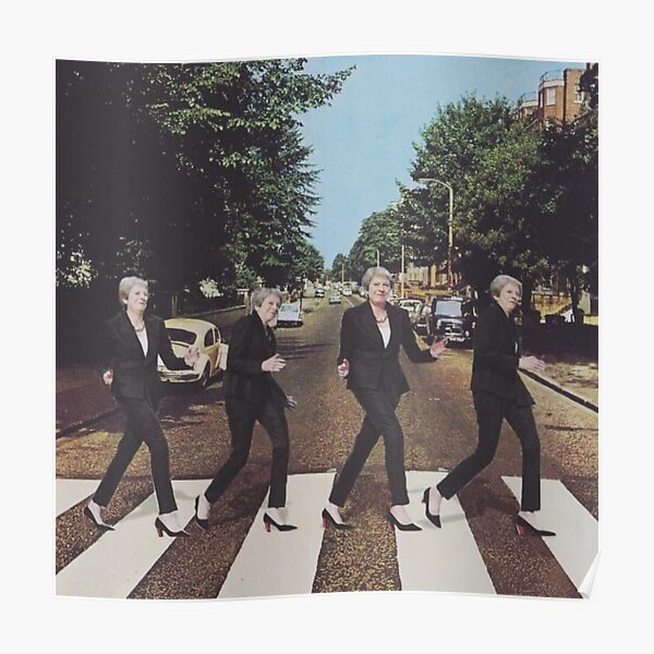 Theresa May walking Poster