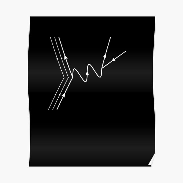 Muon Decay Feynman Diagram- Particle Physics Poster