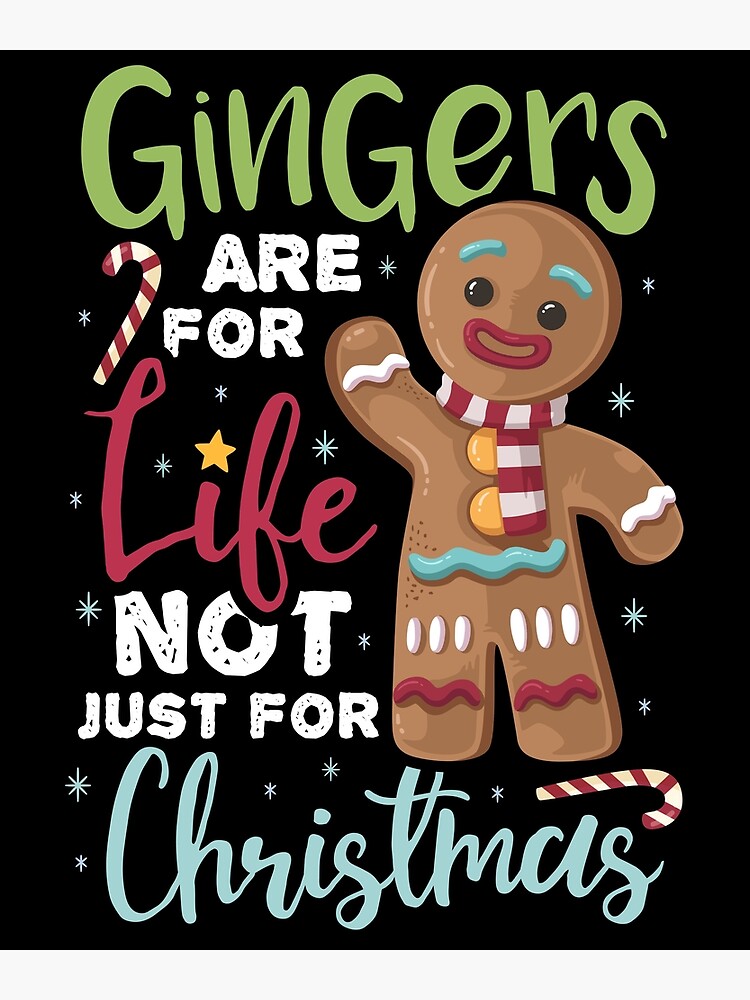 Gingers Are For Life Not just Christmas Funny Novelty Pillow Case