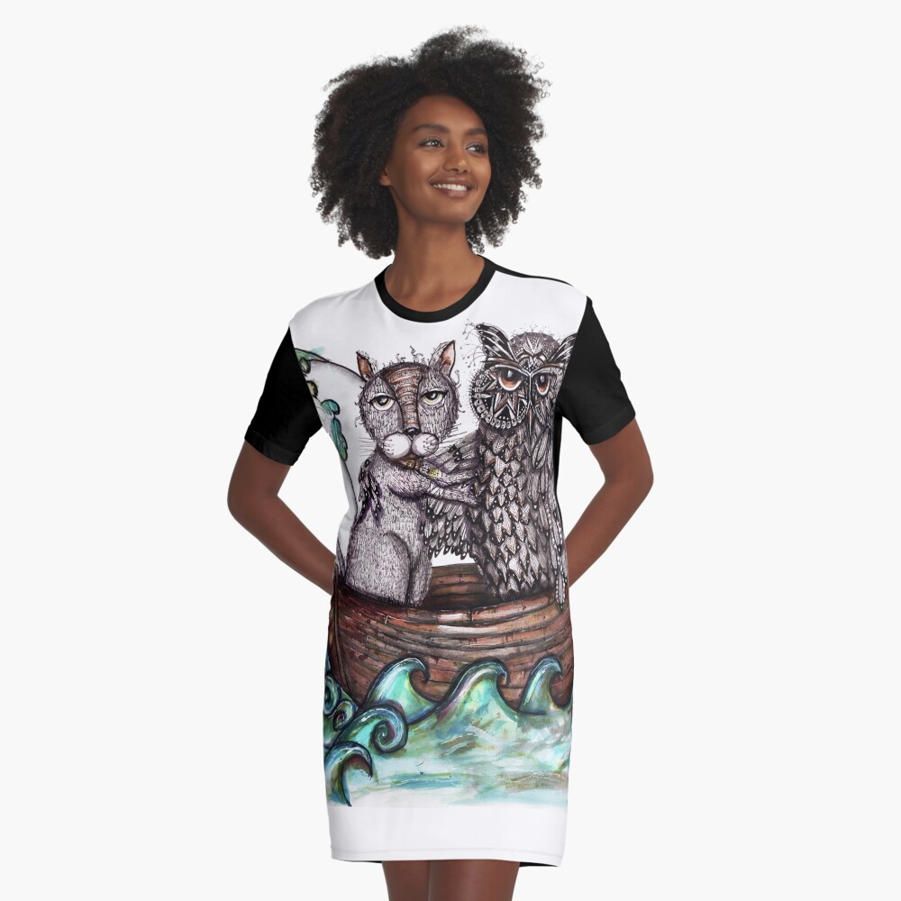 Item preview, Graphic T-Shirt Dress designed and sold by dishmoptop.