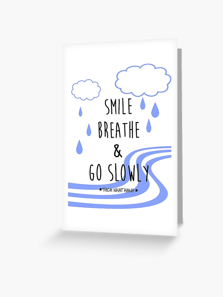 Lachle Atme Und Gehe Langsam Grusskarte Von Kellandria Redbubble