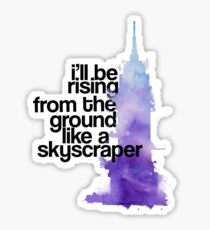 like a skyscraper watercolor Sticker