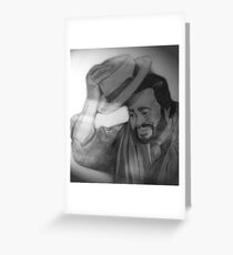 Hats off to Pavarotti Greeting Card