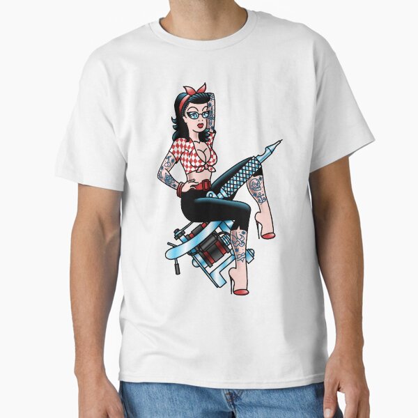 Item preview, Salty-Dog American Traditional Lowbrow Hot Rod Rockabilly Tattoo Pin-up designed and sold by salty-dog.
