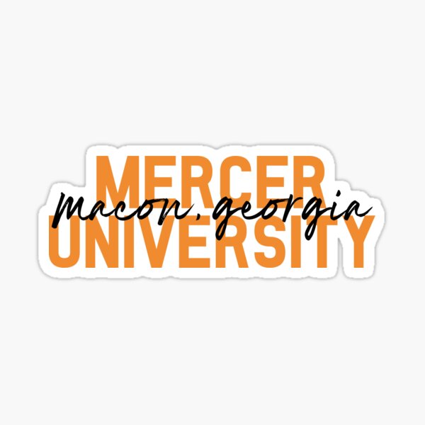 Mercer University 12 inch Vinyl Mascot Decal Sticker 4-Pack