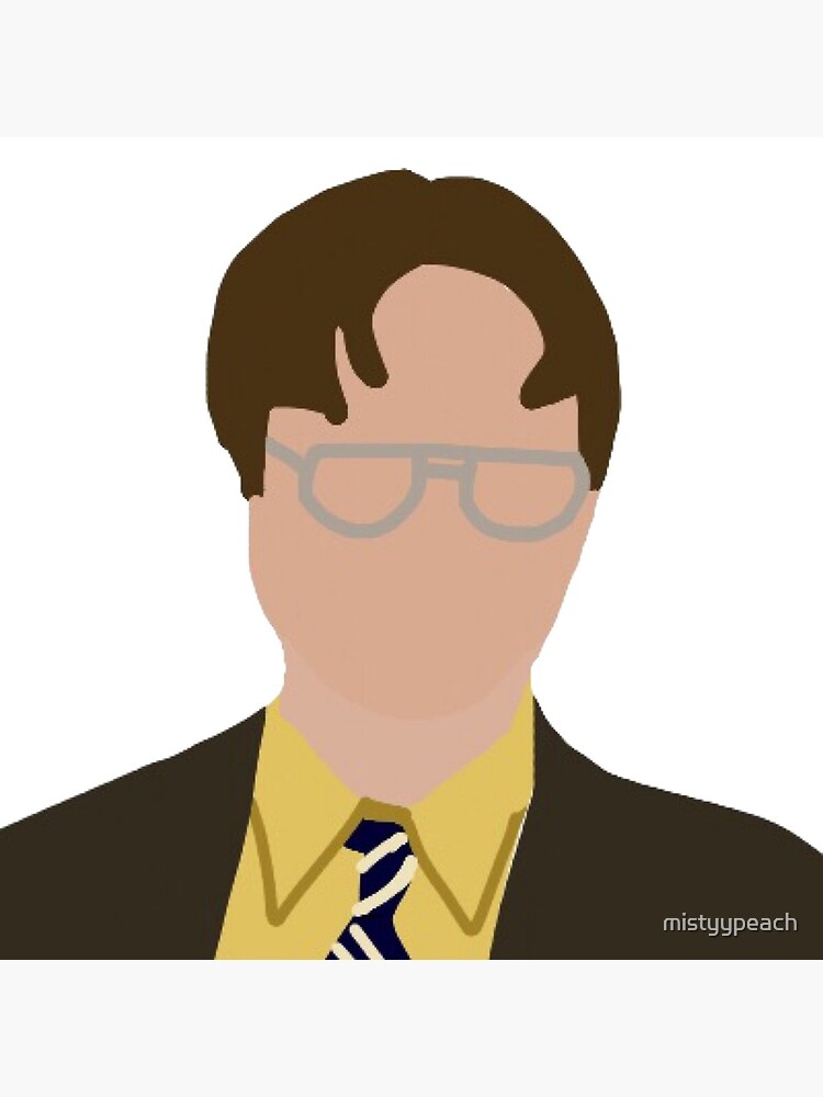 Dwight Schrute Digital Drawing Canvas Print By Mistyypeach Redbubble 