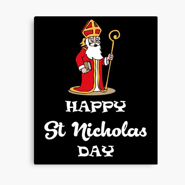 Happy St Nicholas Day Canvas Print
