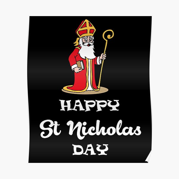 Happy St Nicholas Day Poster