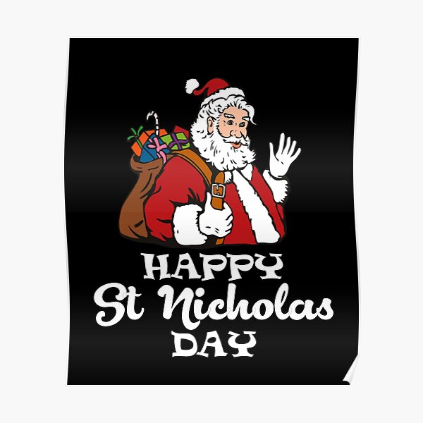 Happy St Nicholas Day Poster