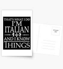 Smart Italian Nationality Design Postcards