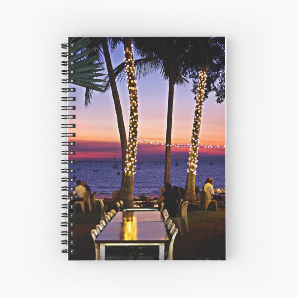 Tropical sunset Spiral Notebook