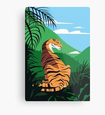 Tropical tiger Metal Print