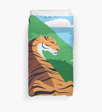 Tropical tiger Duvet Cover
